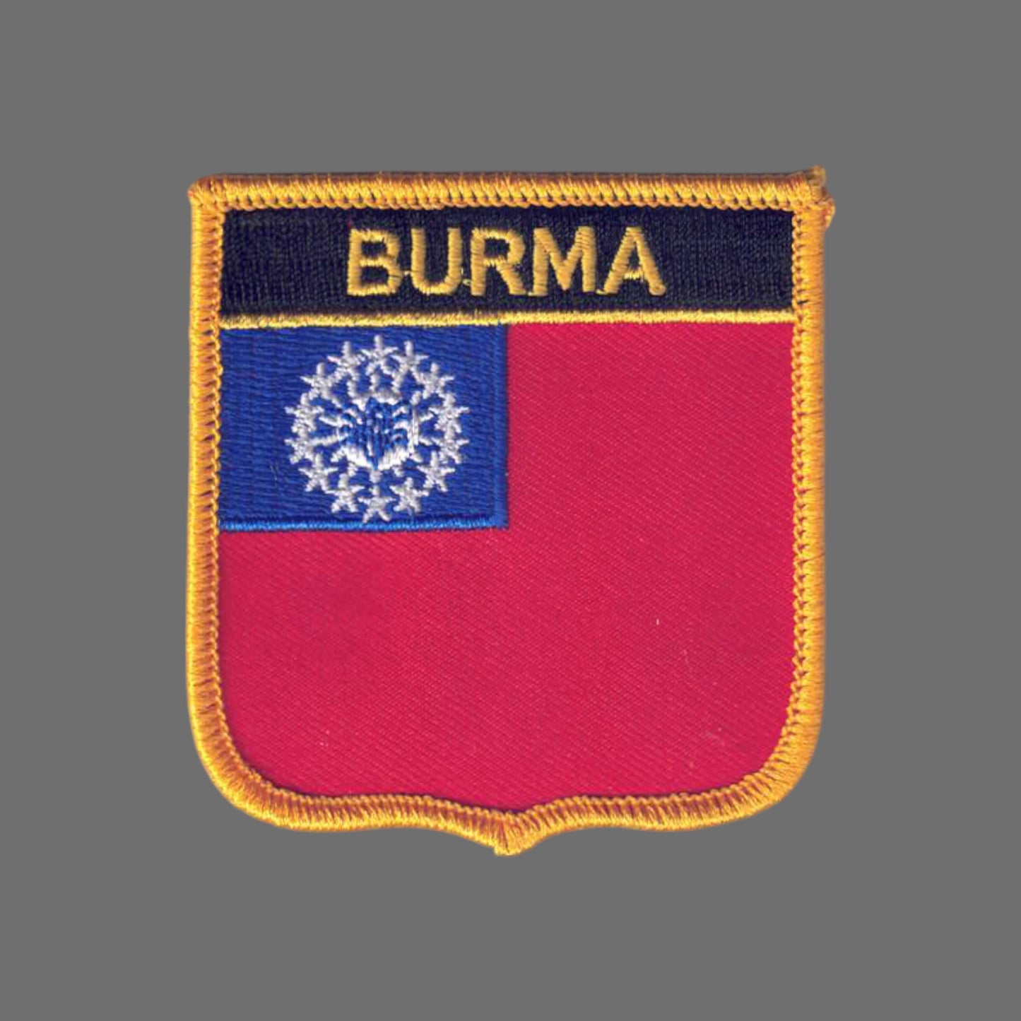 BURMA Flag Shield Patch - 7394