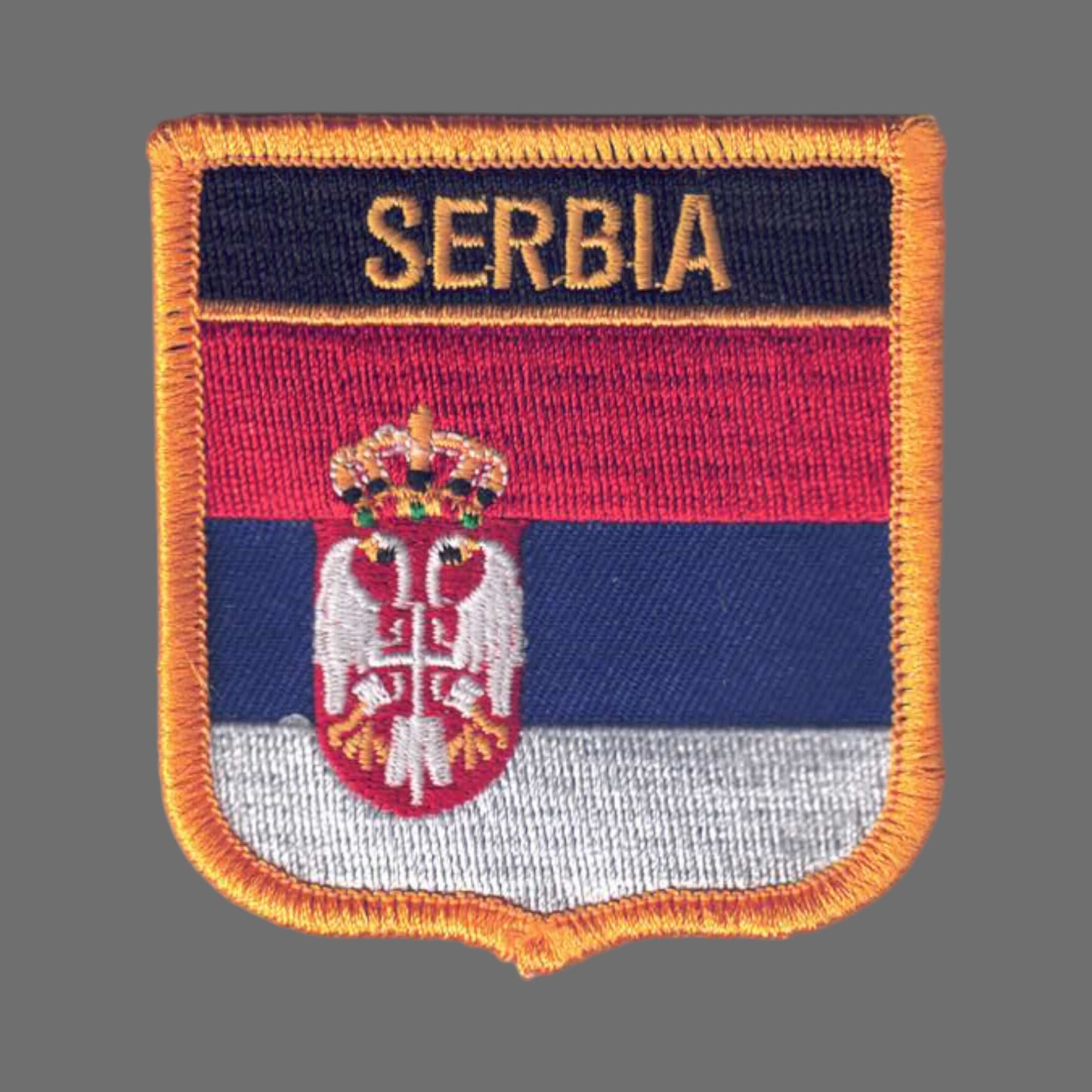 SERBIA Flag Shield Patch - 7396