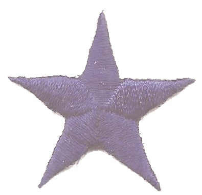 1.25" embroidered star patch.