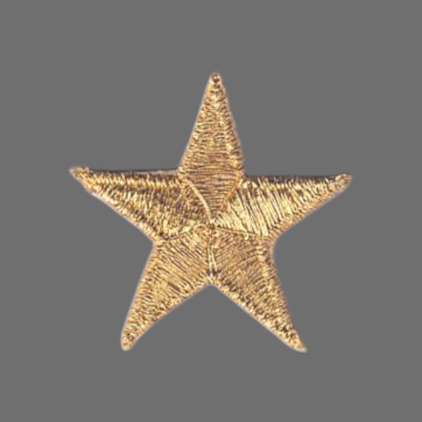 Gold Embroidered Star Patch 1.25 Inch - 7401-21M