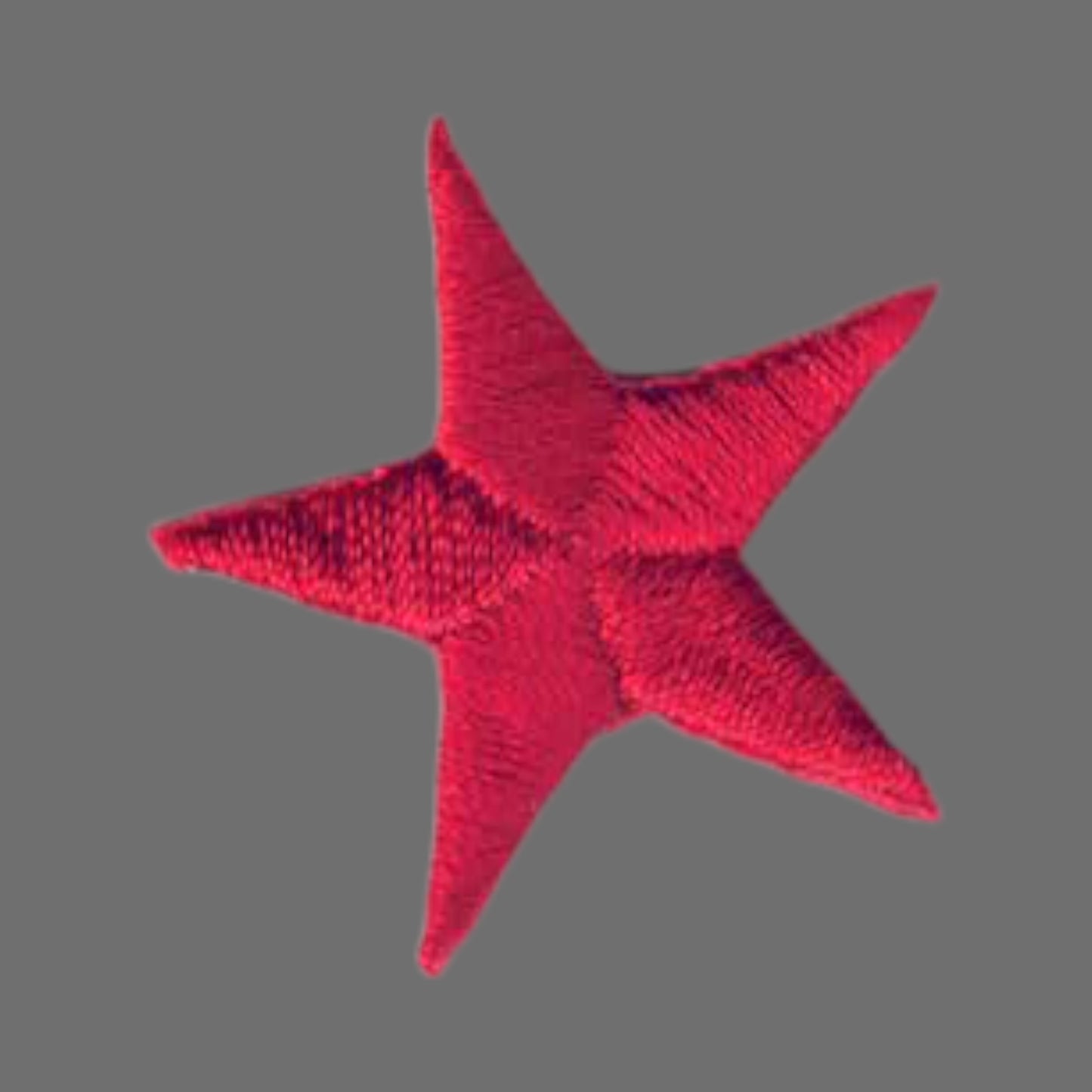 Red Embroidered Star Patch 1.25 Inch - 7401-36