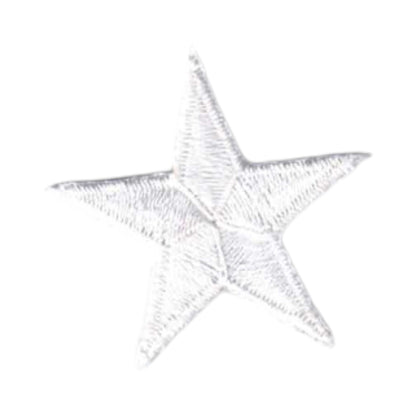 White Embroidered Star Patch 1.25 Inch - 7401-39