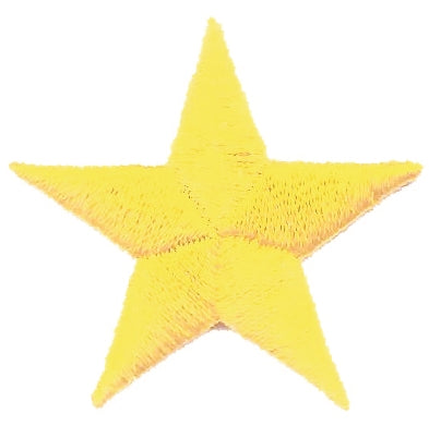 1.25" embroidered star patch - 7401