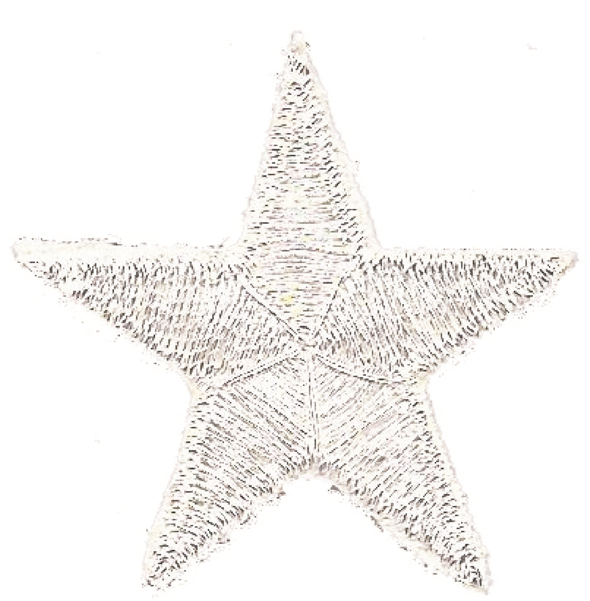 1.25" embroidered star patch - 7401