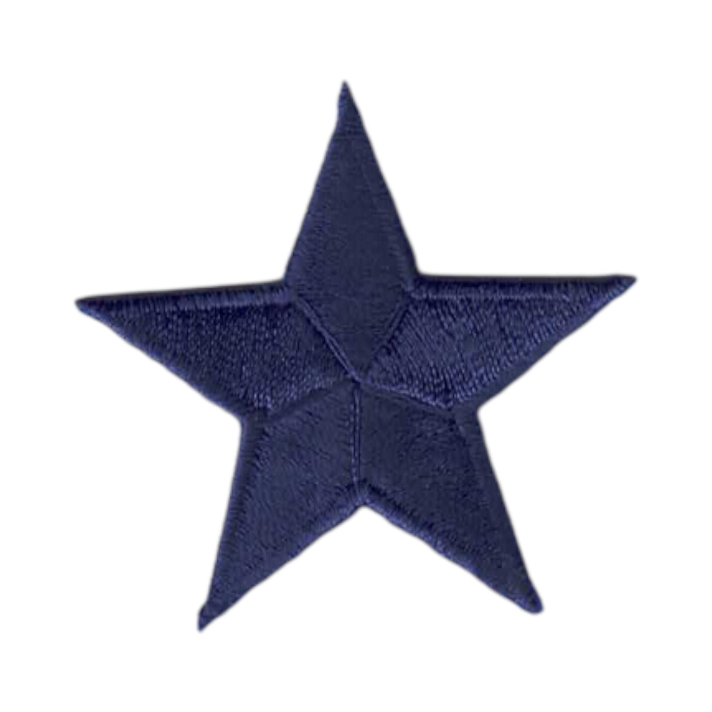 Navy Blue Embroidered Star Patch 1.75 Inch- 7402-08