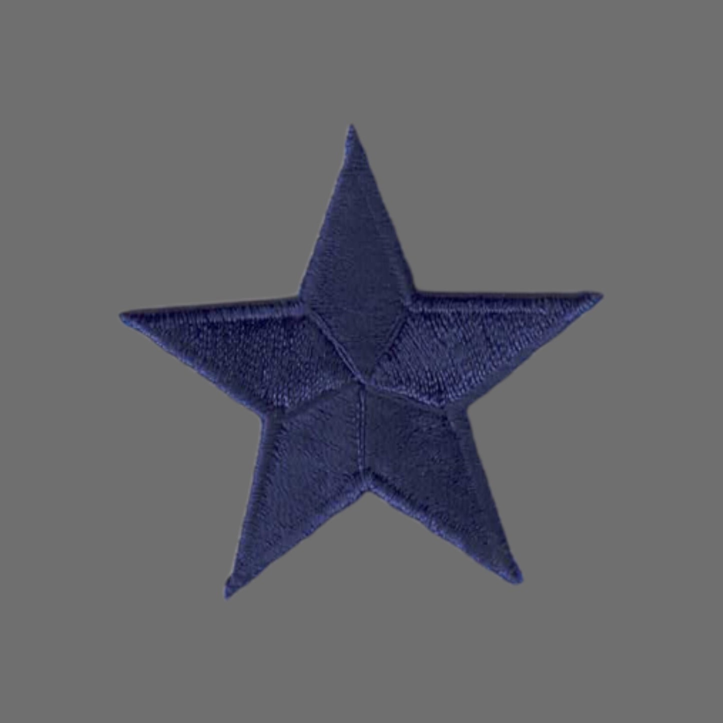 Navy Blue Embroidered Star Patch 1.75 Inch- 7402-08