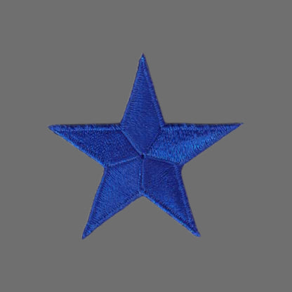 Royal Blue Embroidered Star Patch 1.75 Inch - 7402-11