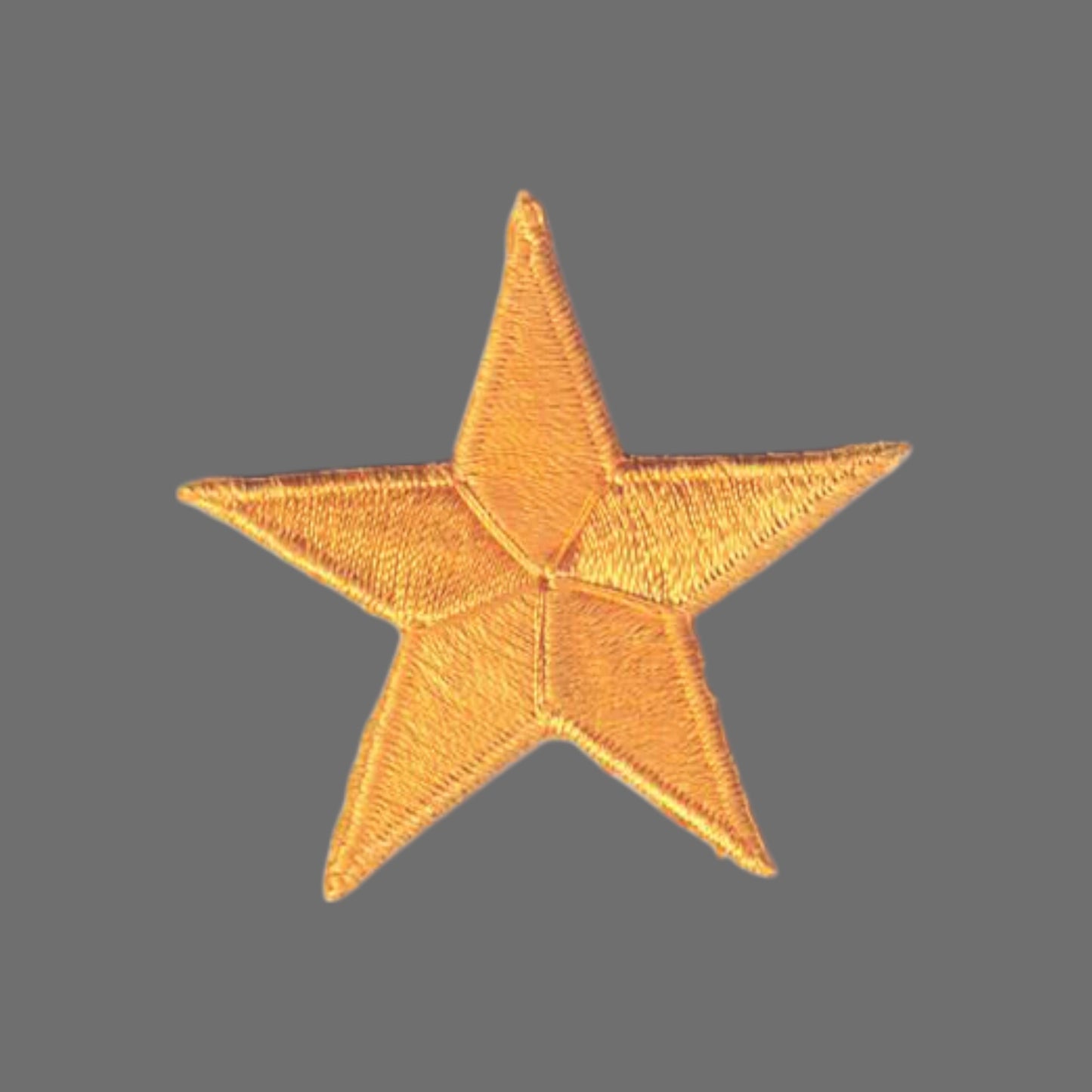 Yellow Embroidered Star Patch 1.75 Inch - 7402-21
