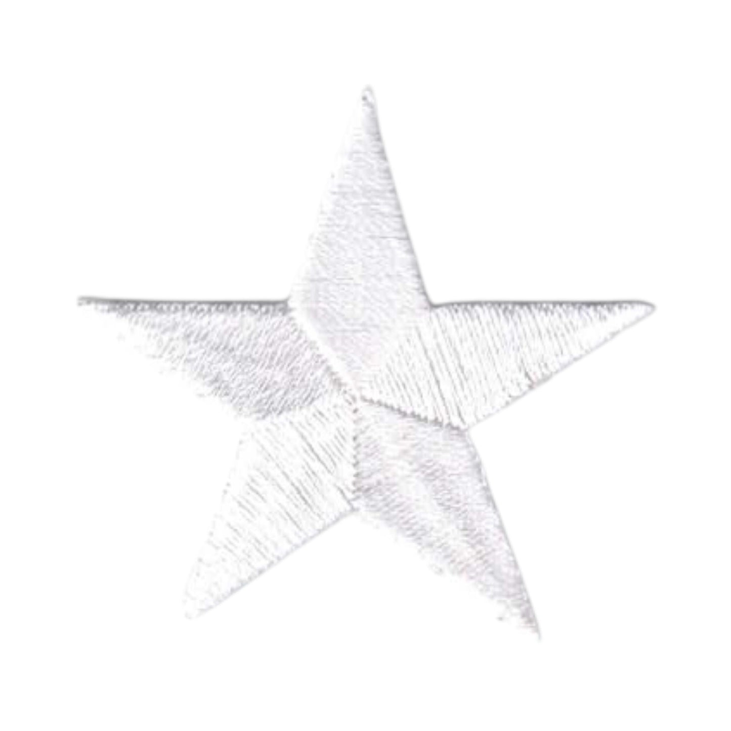 White Embroidered Star Patch 1.75 Inch - 7402-39