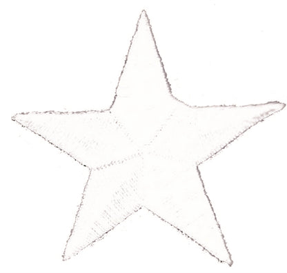 1.75" embroidered star patch - 7402