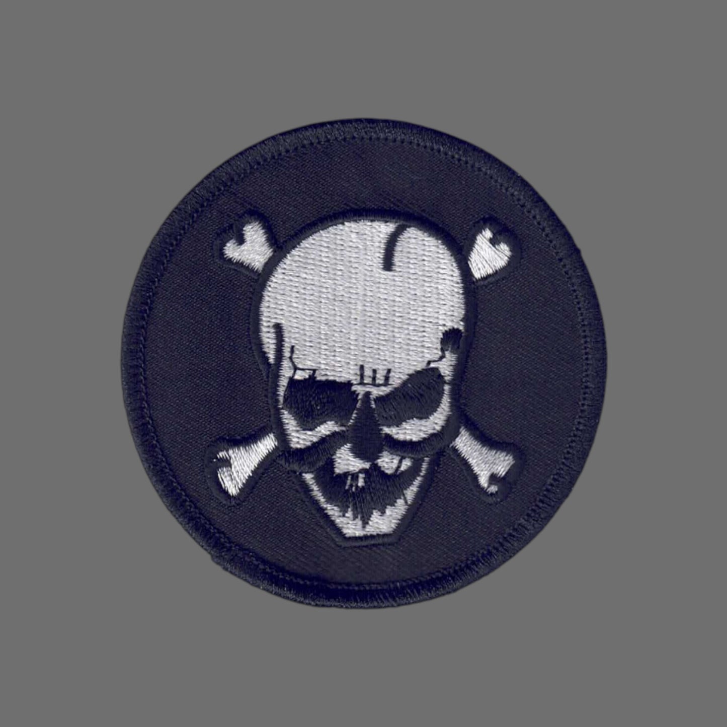 Skull Bones Novelty Patch Circle - 7419-01