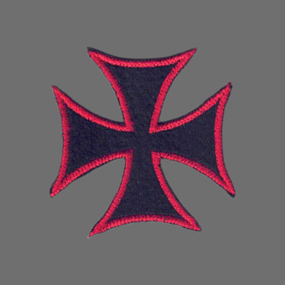 Maltese Cross Red and Black Patch - 7439-36/01
