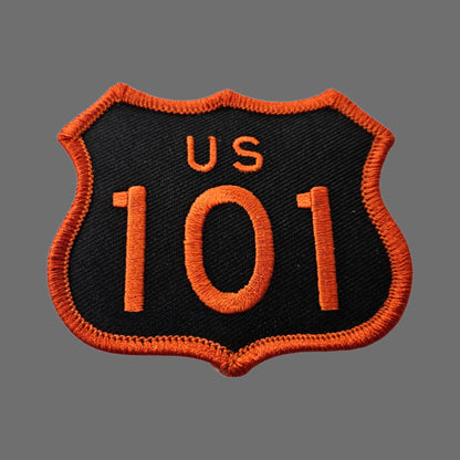 US 101  Patch Black and Orange 2.5 Inch Tall - 8101-32