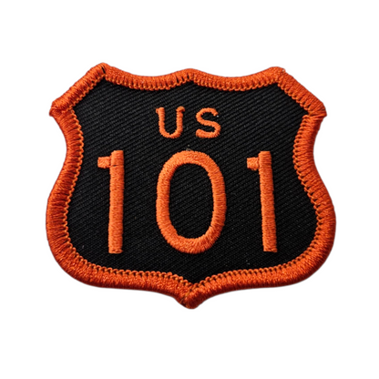 US 101  Patch Black and Orange 2.5 Inch Tall - 8101-32