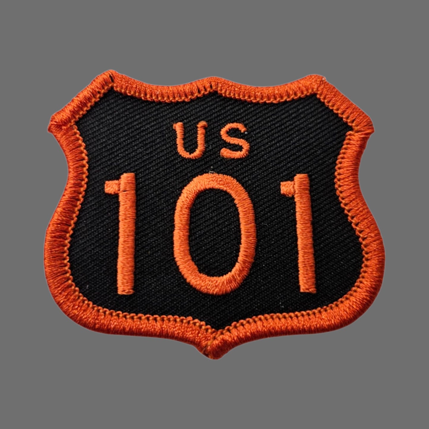 US 101  Patch Black and Orange 2.5 Inch Tall - 8101-32