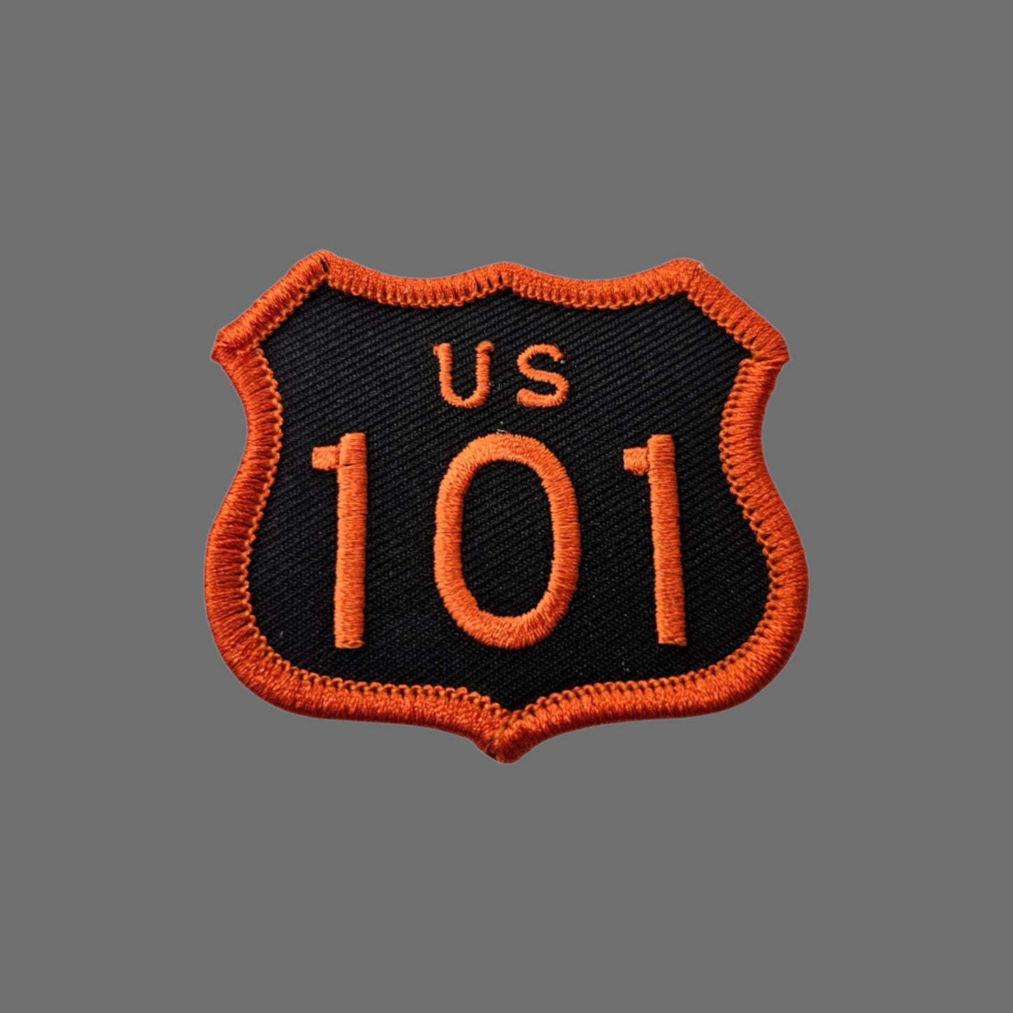 US 101  Patch Black and Orange 2.5 Inch Tall - 8101-32