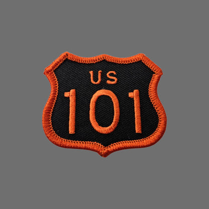 US 101  Patch Black and Orange 2.5 Inch Tall - 8101-32