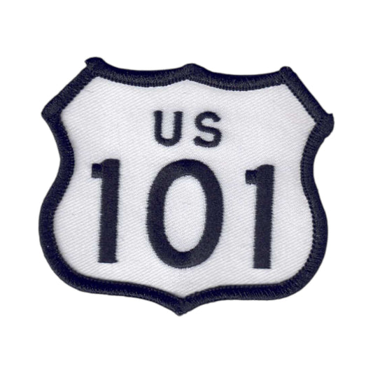 US 101 White Patch 2.5 Inch Tall - 8101-39