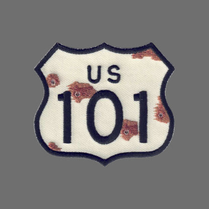 US 101 Patch Bullet Holes Rust - 8103