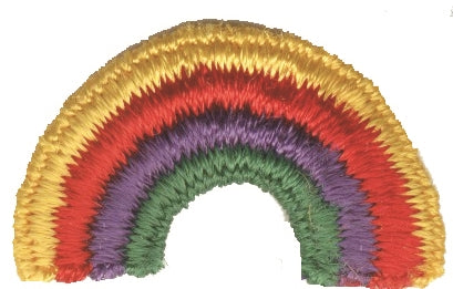 rainbow embroidered patch