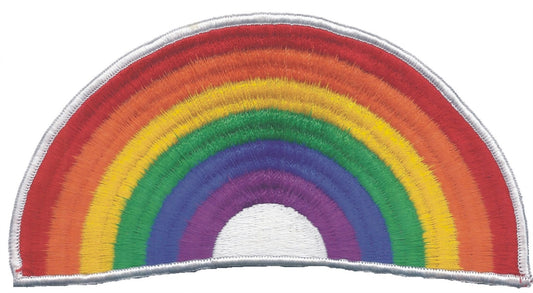 large rainbow embroidered patch