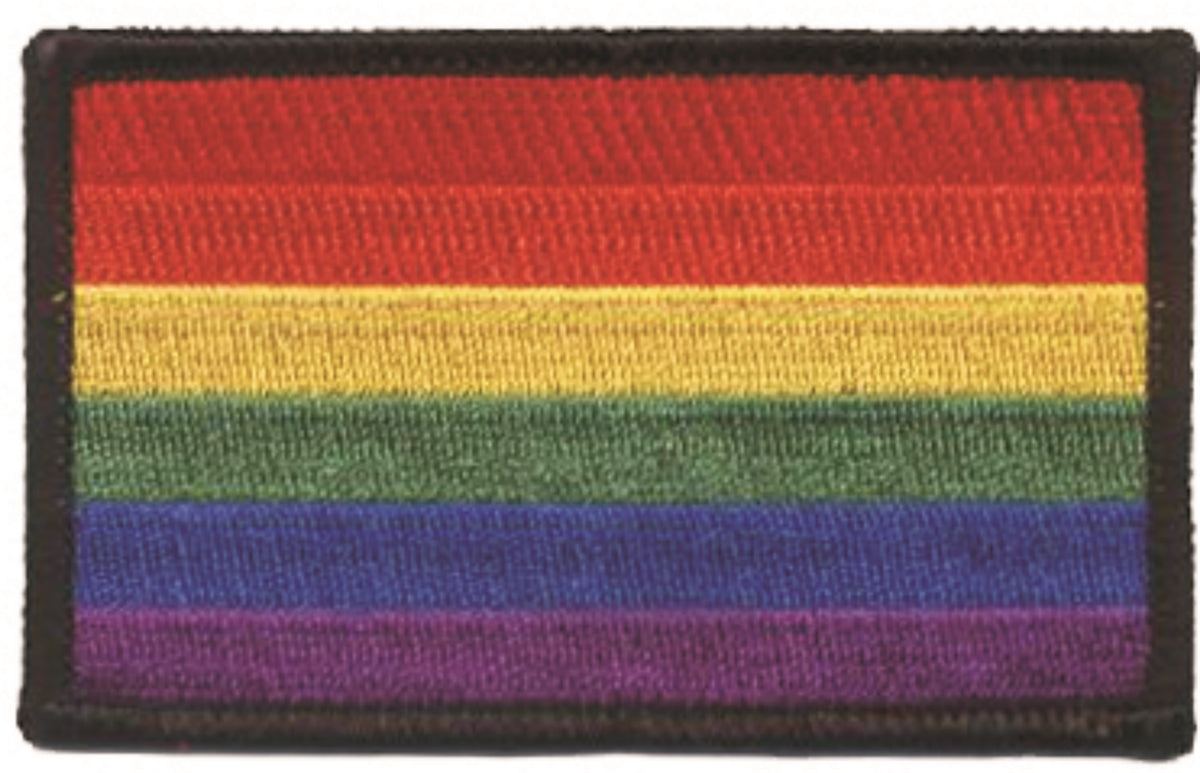 rainbow gay pride flag embroidered patch