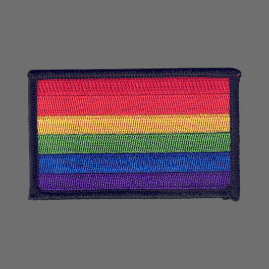 Rainbow Flag Black Border Patch - 8213-01