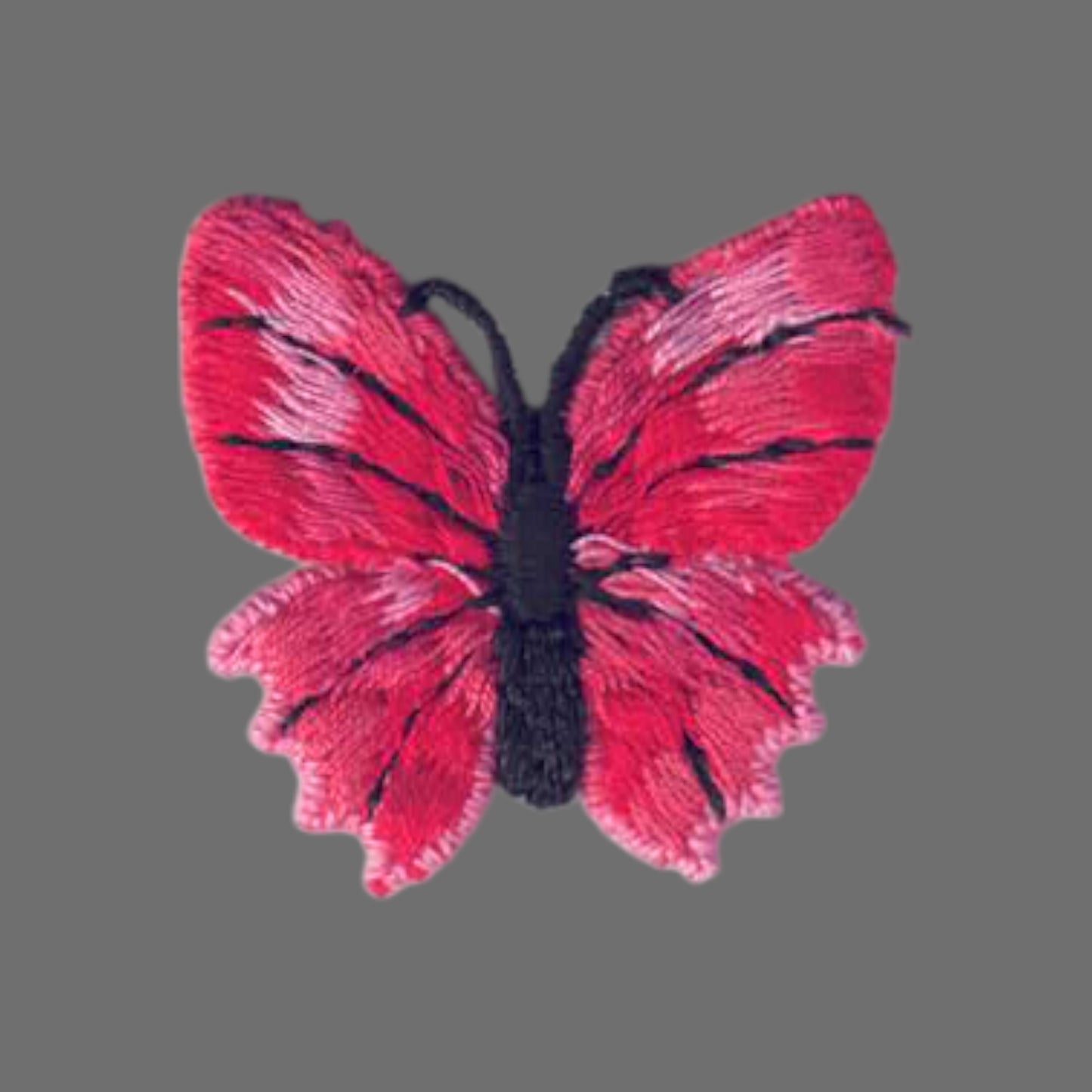 Red Butterfly Applique Patch - 8253-36