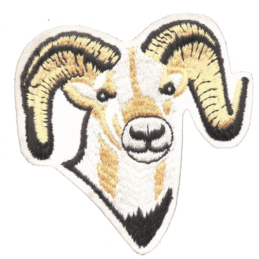 big sheep or ram embroidered patch. S