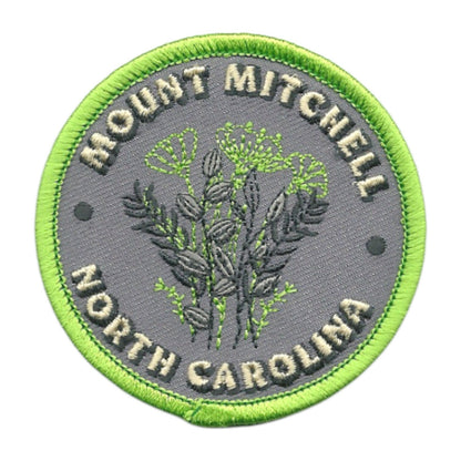 North Carolina Patch – Mount Mitchell NC Travel Patch Souvenir Applique 2.6" Iron On