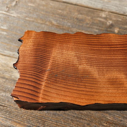 Handmade Wood Box with Redwood Tree Engraved Rustic Handmade Curly Wood #600 California Redwood Jewelry Box Storage Box