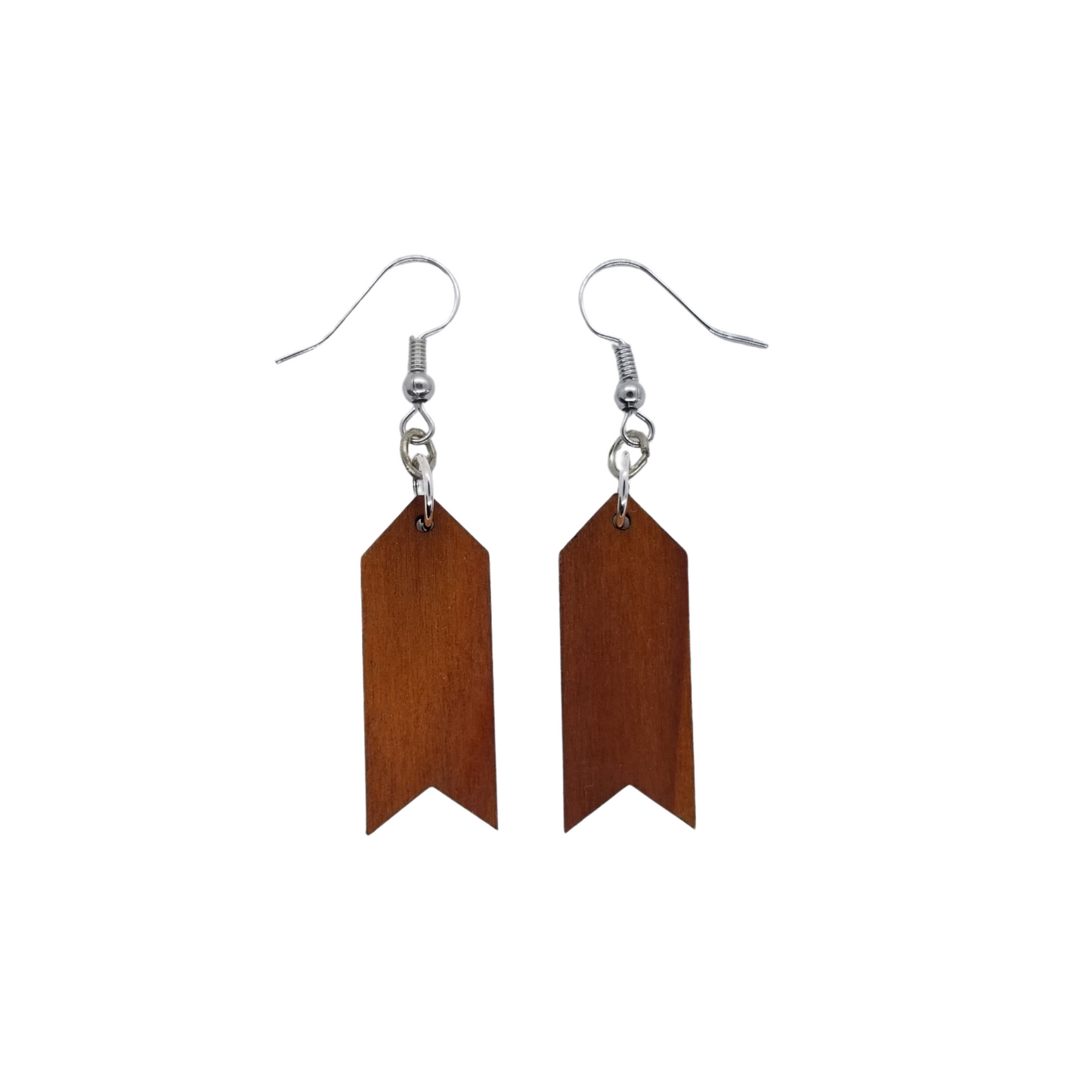 Wholesale Redwood Earrings - Arrow Wood Earrings - California Redwood Dangle Earrings - CA Souvenir Keepsake