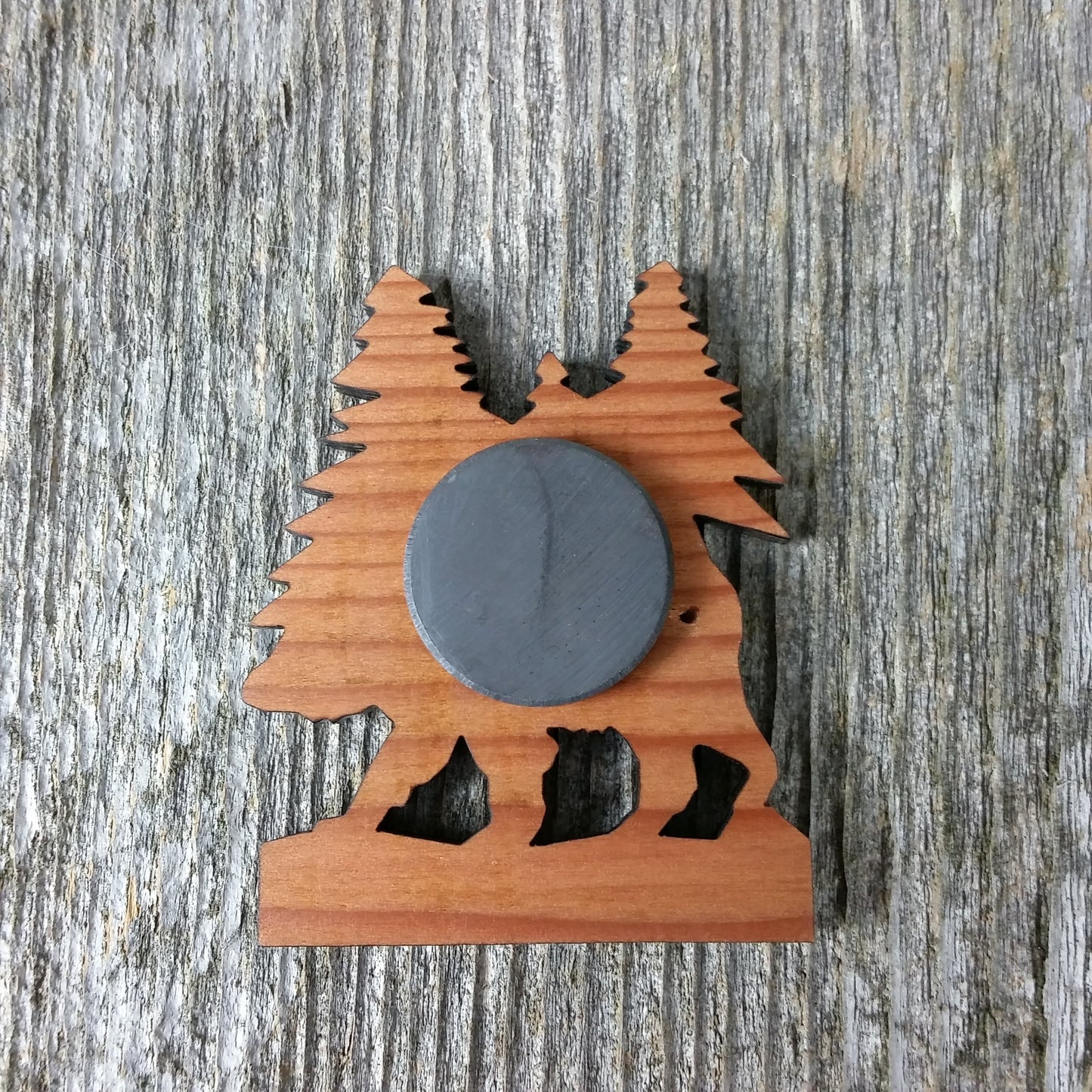 Wholesale Bear Tree Wood Magnet Souvenir Custom Namedrop #M4002W