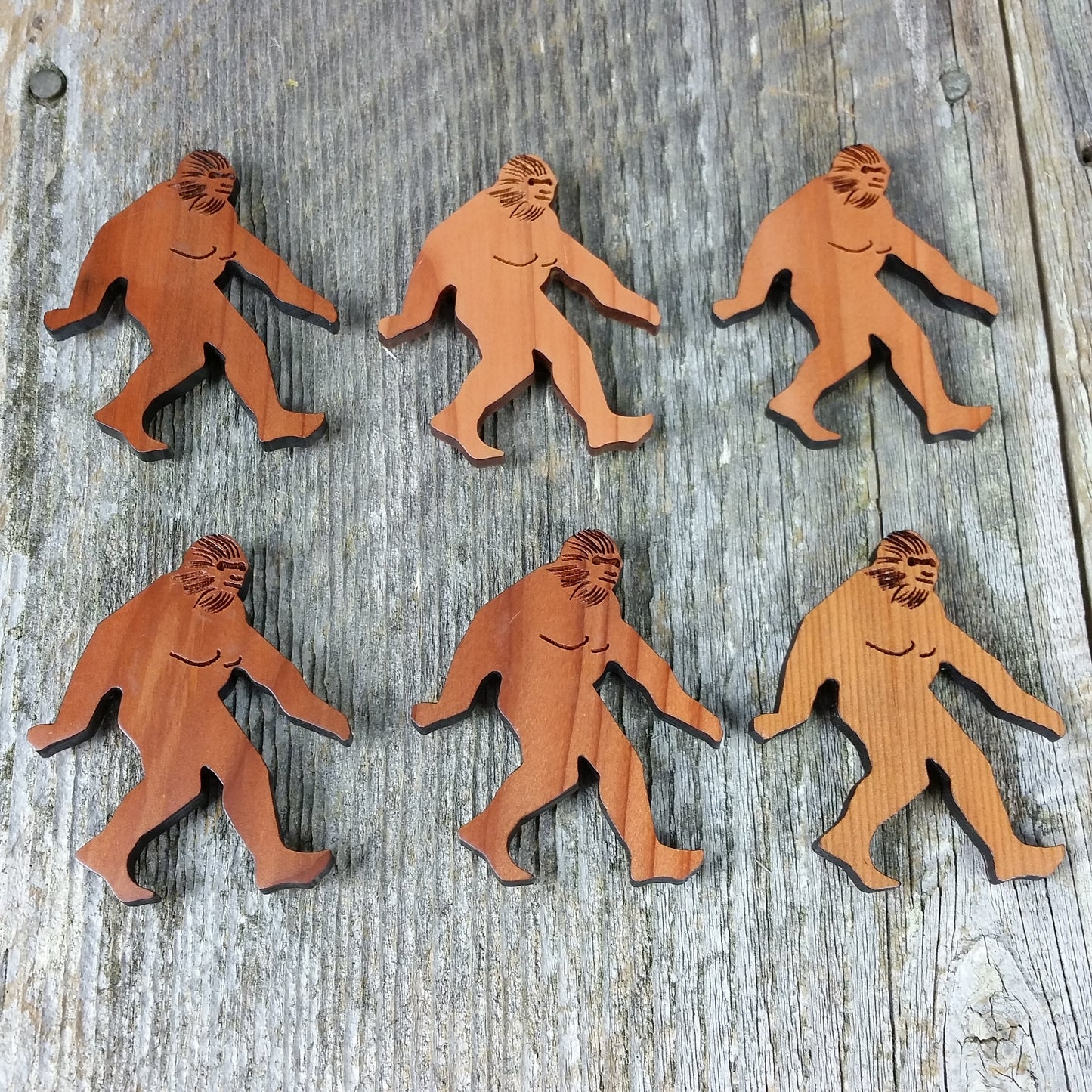 Wholesale Bigfoot Magnet Sasquatch Souvenir Wood Magnet Custom Namedrop #M4000W