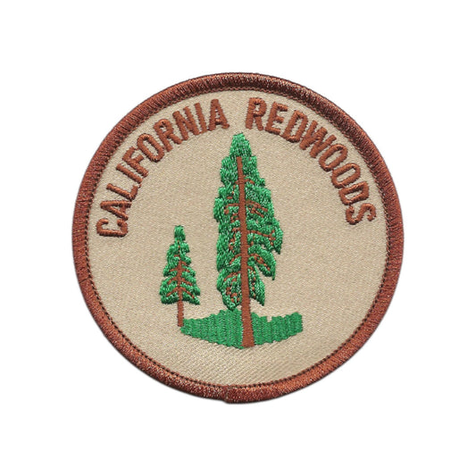 CALIFORNIA REDWOODS souvenir embroidered patch - CA-08-17/2.5