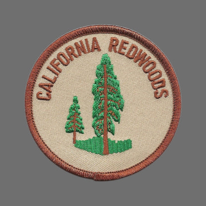 CALIFORNIA REDWOODS souvenir embroidered patch - CA-08-17/2.5