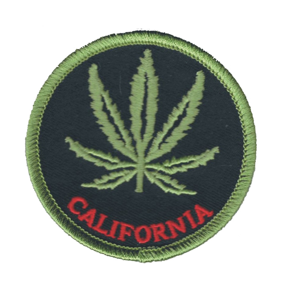 CALIFORNIA LEAF - 420 - MARIJUANA - POT - embroidered patch