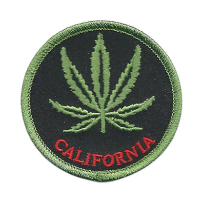 California Leaf Souvenir Iron On Embroidered Patch Craft Novelty - CA-420