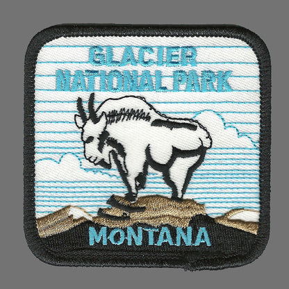 GLACIER NATIONAL PARK MONTANA souvenir embroidered patch - 2348