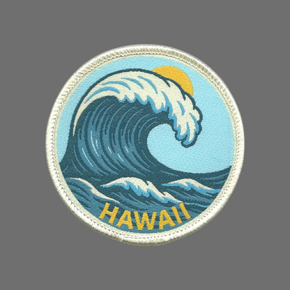 Hawaii Patch – HI Souvenir Big Wave Travel Souvenir 2.5" - 10627