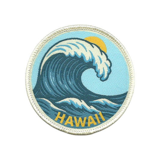 Hawaii Patch – HI Souvenir Big Wave Travel Souvenir 2.5" - 10627