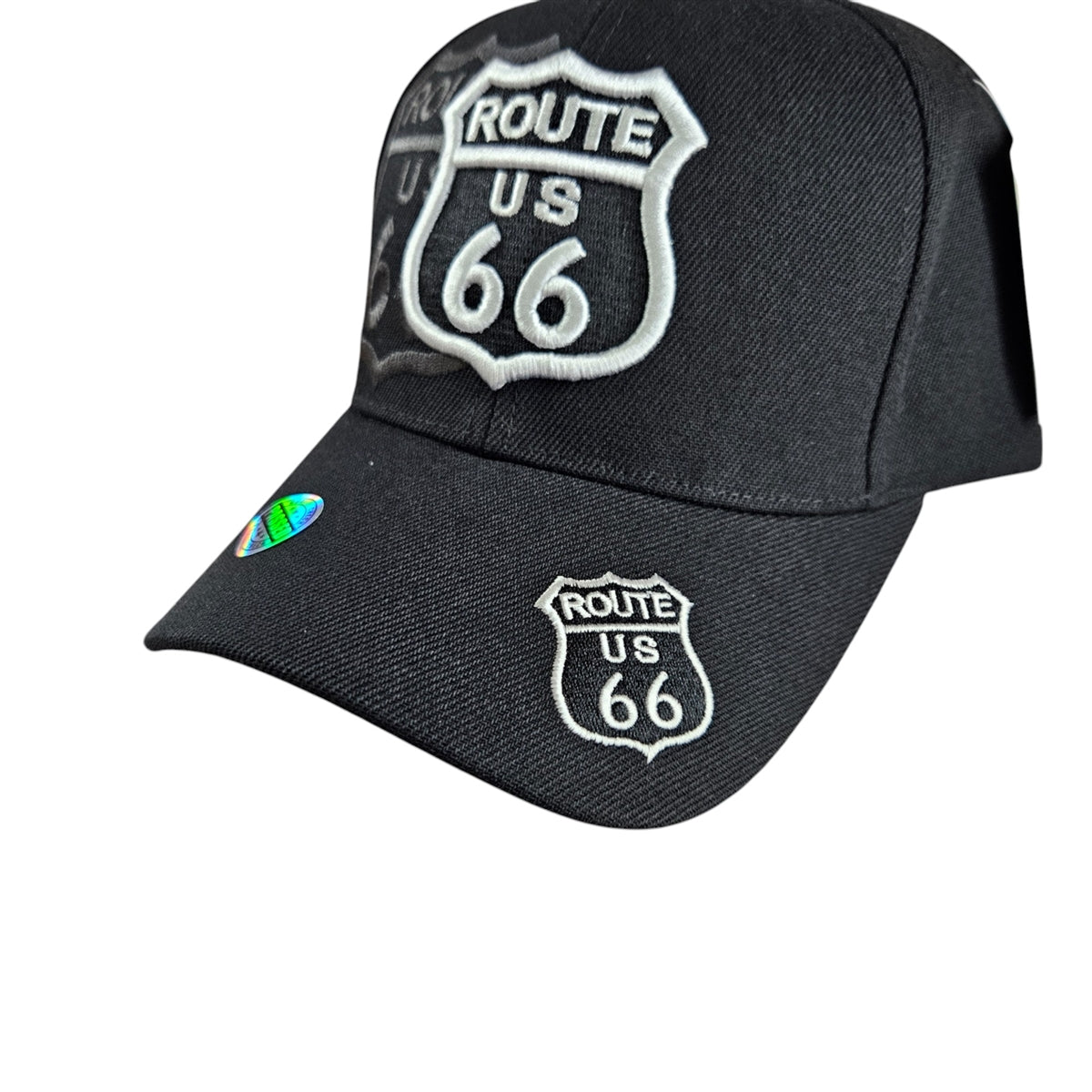 ROUTE 66 Shadow Black Cap or Hat