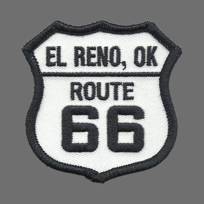 El Reno, OK US 66 Route 66 Oklahoma Souvenir Embroidered Iron On Patch - 10617