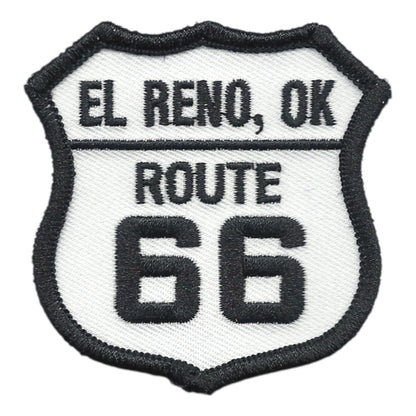 El Reno, OK US 66 Route 66 Oklahoma Souvenir Embroidered Iron On Patch - 10617