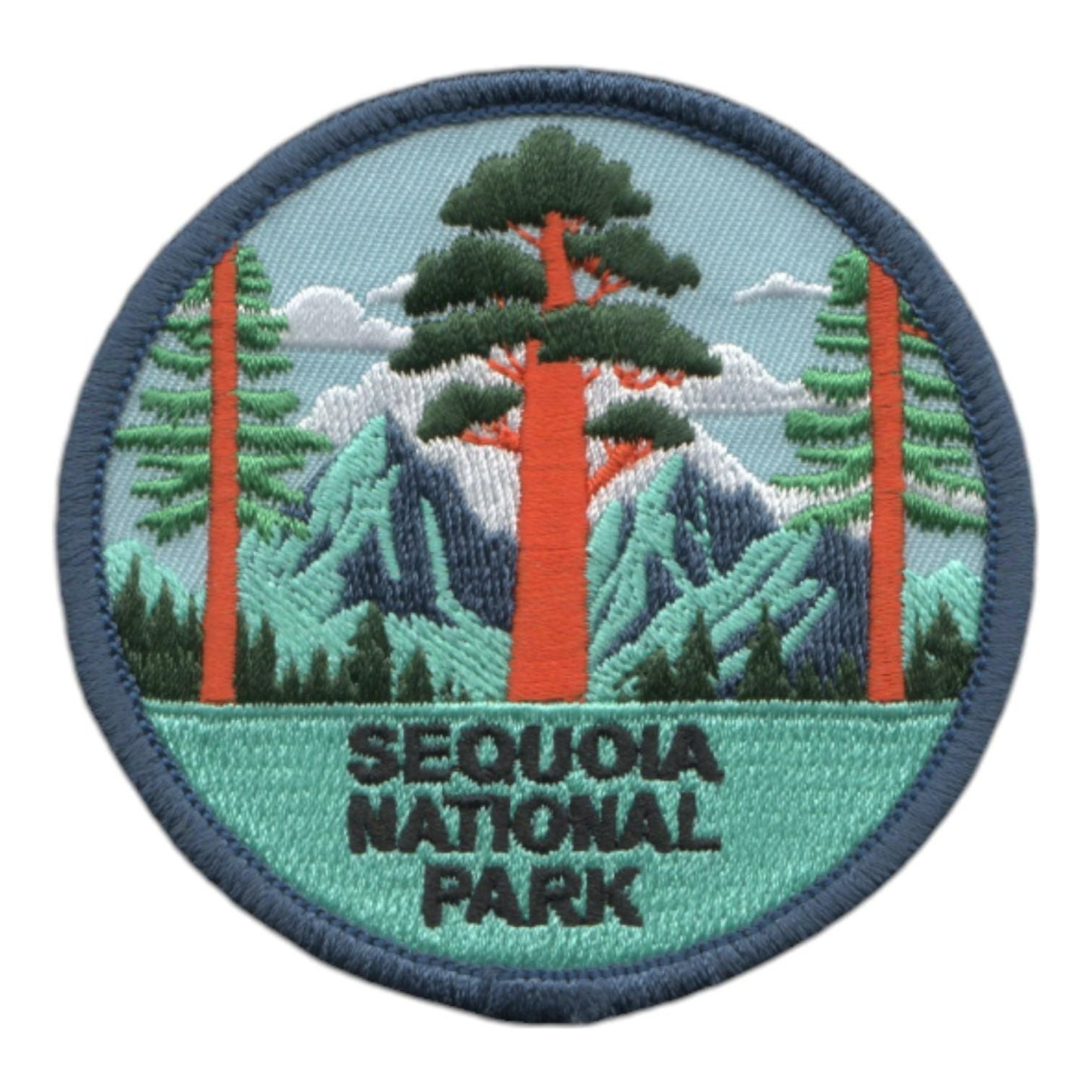 California Patch – Sequoia National Park – Iron On Souvenir Travel Patch – CA Embellishment or Applique 3″ 10582