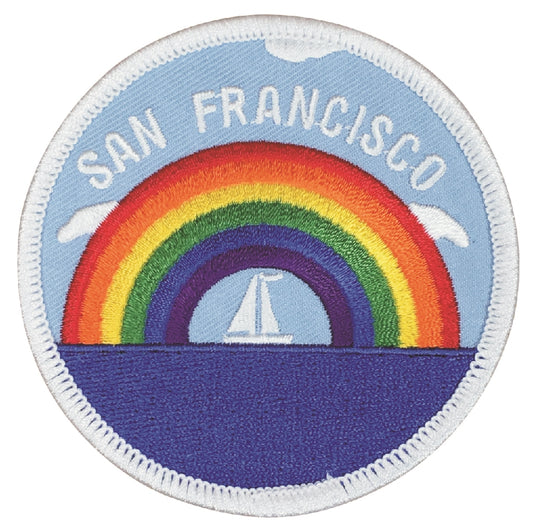 SAN FRANCISCO rainbow sailboat souvenir embroidered patch