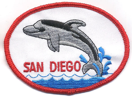 SAN DIEGO dolphin souvenir embroidered patch