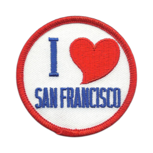 I (heart) SAN FRANCISCO souvenir embroidered patch 2.5"- SF-02-36-2.5
