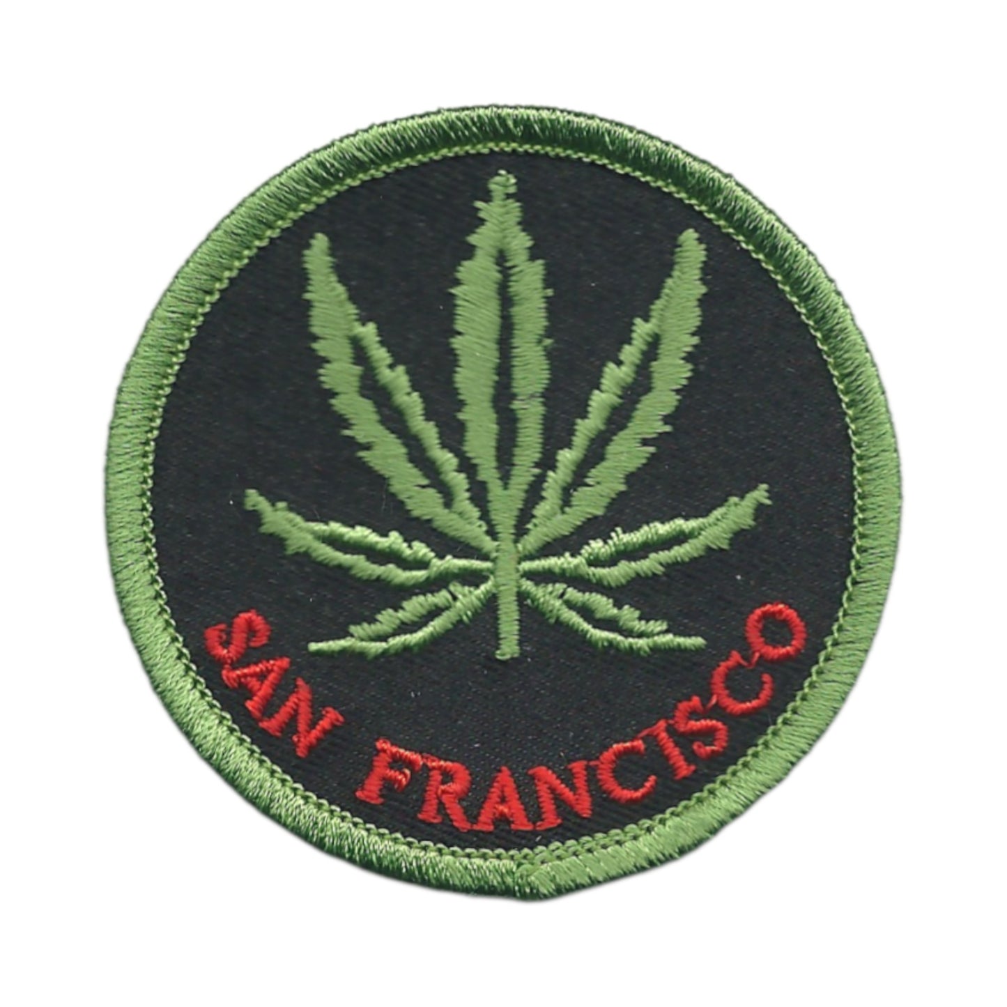 SAN FRANCISCO Leaf Souvenir Iron On Embroidered Patch Craft Novelty - SF-420
