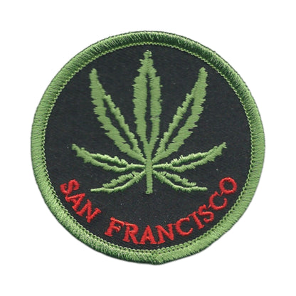 SAN FRANCISCO Leaf Souvenir Iron On Embroidered Patch Craft Novelty - SF-420